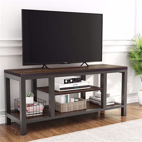 tv stand with center channel shelf